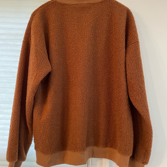 NWOT DONNI SHERPA HENLEY SWEATSHIRT SIZE L - Picture 8 of 8